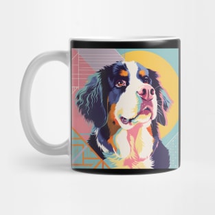 Retro Bernese Mountain Dog: Pastel Pup Revival Mug